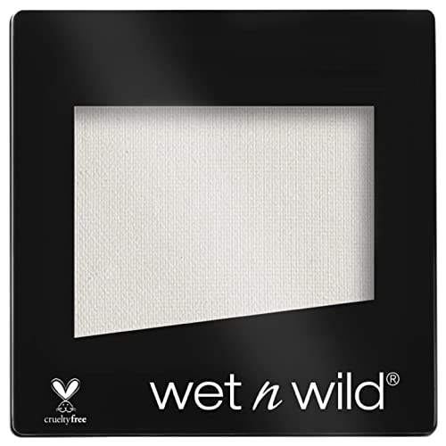 Wet n Wild   Color Icon Eyeshadow Single   Sombra de Ojos Profesional Hiperpigmentada, Fórmula de Larga Duración, Colores Intensos   Vegan   Sugar White