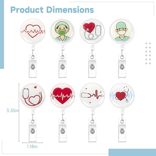 Porte-carte d'identité médicale rétractable pour ne plus perdre son badge