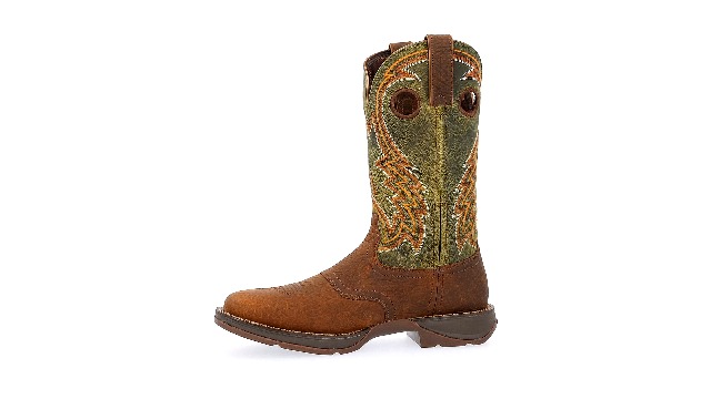 Amazon.com | Durango Dark Chestnut and Hunter Green Western  display picture 2