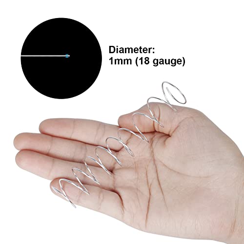 18 gauge aluminum craft wire 165 feet 1mm bendable metal wire for jewelry making sculpting floral making wreath making crafting wire wrapping christmas ornaments silver
