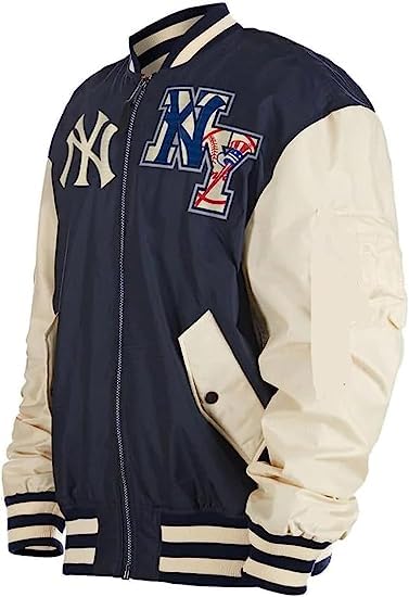 Men’s Basketball NY Yanks Bomber Jacket | MA-1 Baseball League Vintage New York Varsity Polyester Jacket Varsity Jacket Men4