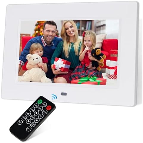 7 Inch Digital Photo Frame with Remote Control Cover