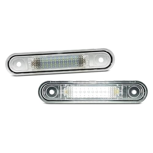 Luces matrícula LED blanca para Benz Clase E W124 y Clase C W202 juego de 2 piezas