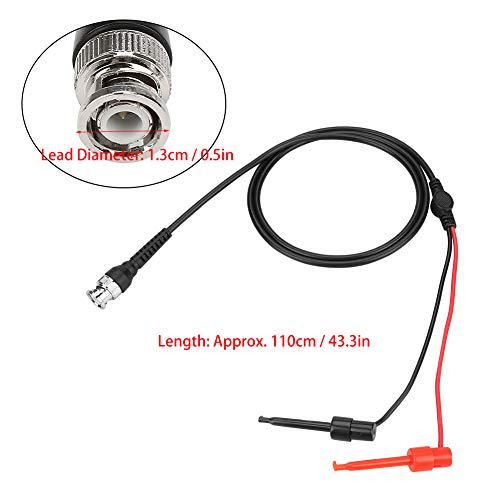 Image of Oumefar BNC to Testing Plunger Hook Test Coax Machine Test Coaxial Cable Probe Leads BNC Alligator Cable Clip Test Generator Cable
