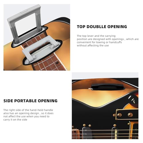 Instrumental Guitar Luggage Cover Elastic Washable Suitcase Cover Anti-Scratch Suitcase Protector Spandex Luggage Protector Travel Baggage Covers for 18-32 inch Luggage, Large4
