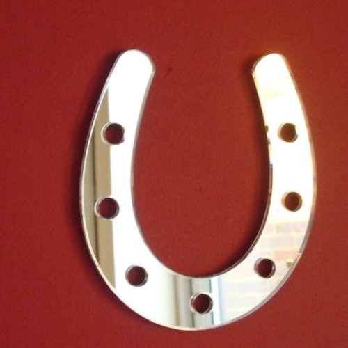 Super Cool Creations Lucky Horseshoe Mirror, 20cm x 12cm