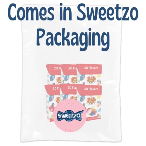 20 Flavor Jelly Bean Mix, Assorted Fruit Flavored Candies In Individual Flip-Top Packs, Individually Wrapped Gourmet Chewy Candy For Party Favors, Pack Of 6, 1 Ounce #TOP3