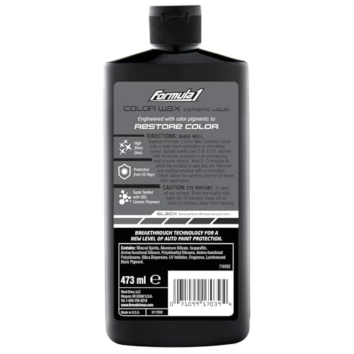 Formula 1 617039 Sio2 Ceramic Liquid Wax Coating For Car Paint, Black thumb #1