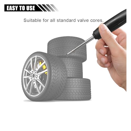 Image of KITUREK Valve Core Torque Tool, Valve Core Removal and Installation Tool, Single Head Tire Repair Tool to Avoid TPMS Damage (2PCS)