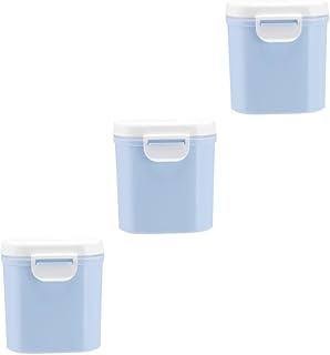 Toyvian 3 Pçs Recipientes De Doces Recipientes De Alimentos Recipiente De Lanche Recipientes Seláveis Dispensador De Fórmula De Leite Em Pó Recipiente De Leite Em Pó Caixa Selada Caixa