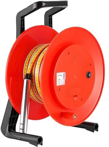 Stainless Steel Water Level Meter, 10-300m Depth Detector, Cable Reel Design, Accurate Well & Groundwater Measuring Tool for Industrial Use, 984ft Liquid Level Gauge