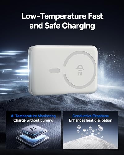 Baseus Qi2.2 25W Slim 10000mAh Magnetic Power Bank con Cable USB-C miniatura 7