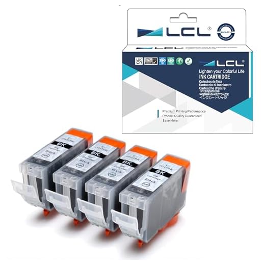 LCL Kompatibel Tintenpatrone PGI-5 PGI-5PGBK(4 PGBK)Ersatz für Canon PIXMA iP3300 iP4200 iP4300 iP4500 iP5200 iP5200R iP5300 iX4000 iX5000 MP500 MP510 MP530 MP600 MP600R MP800 MP800R MP810 MP830 MP950