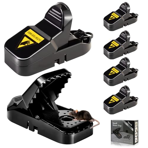 Mouse Traps 6-Pack - for House Indoor Outdoor