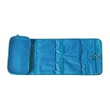 Sac de rangement portable à suspendre pour toilettes, organisateur de maquillage de voyage avec crochet solide, sac de culture multifonction pour les employés de bureau Tfk264 (bleu, taille unique)