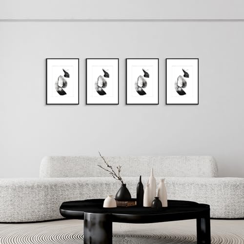 Hesmor A4 Aluminum Acrylic Picture Frames Black, 8 x 12 inch Certificate Frames - Image 2