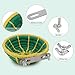 Hypeety Handmade Coton Rope Bird Breeding Nest Hatch House Bird Nest Cage for Small Parrots Budgie Parakeet Cockatiel Parakeet Conure Canary Finch Lovebird (Green)