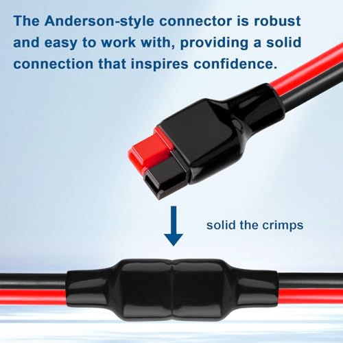 XRDS -RF Cabo de extensão estilo Anderson 10AWG, conectores 30A estilo Anderson, cobre estanhado com