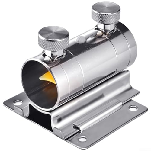 Base de parapluie de pêche en acier inoxydable pour bateaux, terrasses et boîtes de pêche – Support d'insert réglable, compact 7 × 6 × 3 cm, acier 304