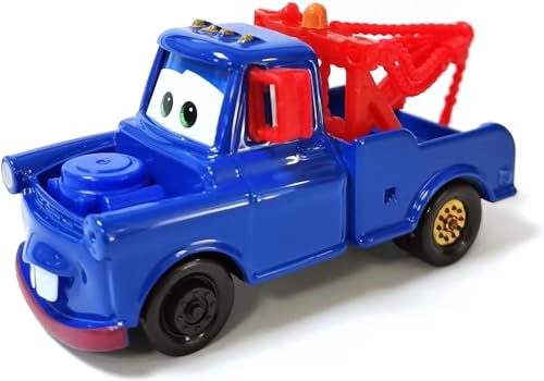 Yostyle Movie Cars 2 3 Black Storm Jackson McQueen Curz Mater Giant Wheels Cars 1：55 Diecast Vehicles Toys（Mater Blue）