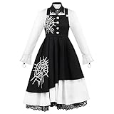 Danganronpa V3 Tojo Kirumi Cosplay Costume JK School Uniform Outfit Women Girls Maid Dress Halloween (Large, Female)
