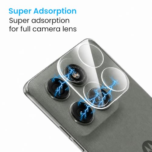Image of FIRST MART Camera Lens Protector for Motorola Edge 60 Pro | 9H Tempered Glass, HD Clear, Scratch Resistant, Anti-Fingerprint, Case-Friendly | Crystal Clear, Pack of 1