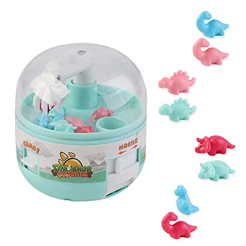 Mini Garra Dinosaurio máquina Juguete Escritorio Arcade Mini Grab Set, Mini Garra máquina Juguetes for niños, 8 pequeños Dinosaurios Juguetes con Punta de Dedo Regalos de cumpleaños for niños y niñas Cover