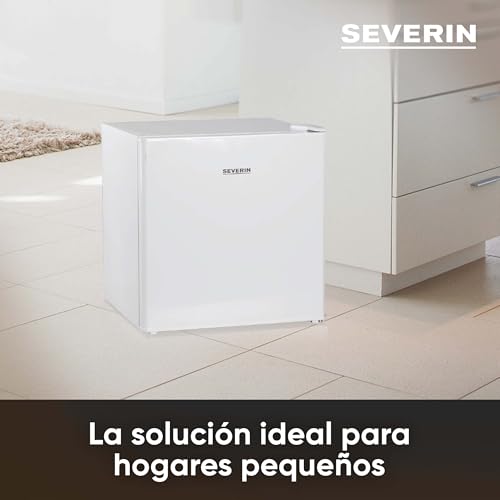 SEVERIN Mini congelador con 4 estrellas de congelación, congelador pequeño con estante de vidrio, congelador bajo para hogares con poco espacio, 31 litros, blanco, GB 8886 - imagen 3