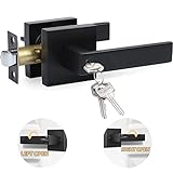 SOZOMO Cerradura de Manija,Cerradura de Manija de Puerta,Manijas de Bloqueo de Puerta de Privacidad,con Llaves,Mango...