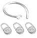 3 Replacement Eargel and 1 Earhook For Plantronics M70, M90, Voyager Edge