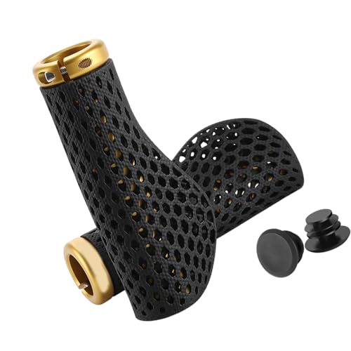 1Pair Shock Absorption Handlebar Cover Nonslip Hollow Bike Handle Grips for Enhanced Cycling Control Enduring Mountain Bike Grip