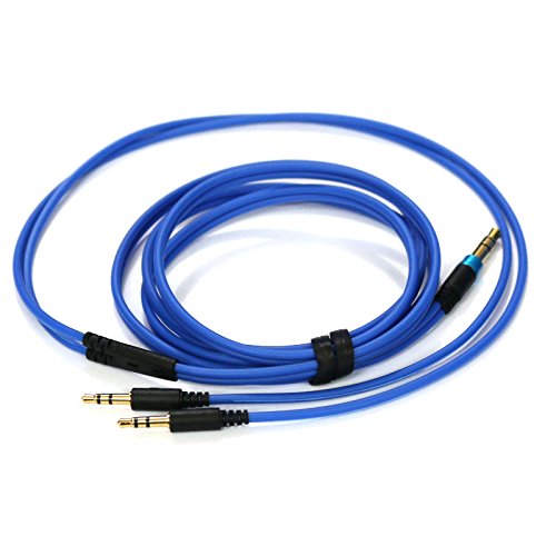 Blue OFC New Audio Replacement Cable for Sol Republic Master Tracks HD V8 V10 V12 X3 Headphone Earphone Headset