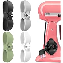 Appliance Cord Organizer for Kitchen Appliances Small Appliance Cord Holder Winder Wrapper Keeper Hider Storage, Cable Cords Wire Organizer Stick on Pressure Cooker, Mixer, Blender, Air Fryer 4 Pack