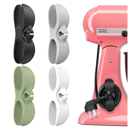 Organizer per Cavi Elettrodomestici, LncBoc 4 Pezzi Organizzatore di Cavi da cucina, cavi per elettrodomestici cord organizer Per frullatori, macchine da caffè, Mixer Tostapane Cooker Air Fryer