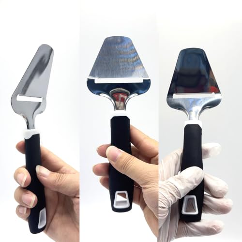 2 Pack rallador y espátula de queso acero inoxidable miniatura 6
