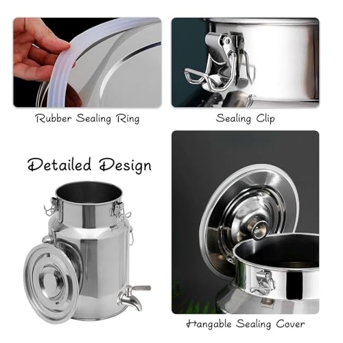 Dispensador de aceite, grifo a prueba de fugas, recipiente de acero inoxidable duradero para verter fácilmente, ideal para aceite, vinagre y aderezos, diseño elegante para cocina o uso doméstico