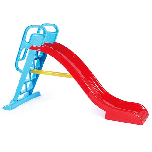 DOLU Big Splash Slide for Indoor or Outdoor Use with Water Connection Feature, Sturdy Ladder and Gripping Handrails for Safety, Red