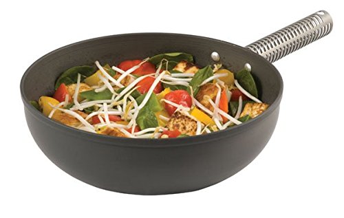 Wok de aluminio de 12 pulgadas y 3.6 cuartos con estuche miniatura 3