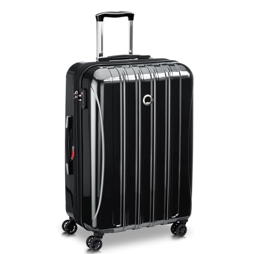 DELSEY-PARIS-Helium-Aero-Hardside-Expandable-Luggage-with-Spinner-Wheels-Checked-Luggage-Black-Checked-Medium-25-Inch
