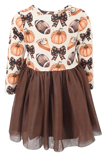 Image of Girls Long Sleeve Tulle Tutu Dresses for Kid and Toddler