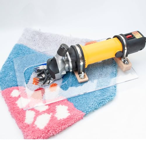Soflightmok Tondeuse à Touffetage pour Tapis 690 W | Tondeuses à DéCouper Les Tapis à Vitesse RéGlable | Tondeuse à Tapis à Faible Bruit | Cisailles à Touffeter éLectriques Yellow