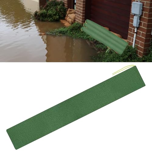 Wmqbjta 土嚢 長尺型 厚手設計 防水性 キャンバス素材 再利用可能 弾力バンド 雨季対応 多用途 家庭用玄関窓ガレージに適用, 120cm×19cm [5]