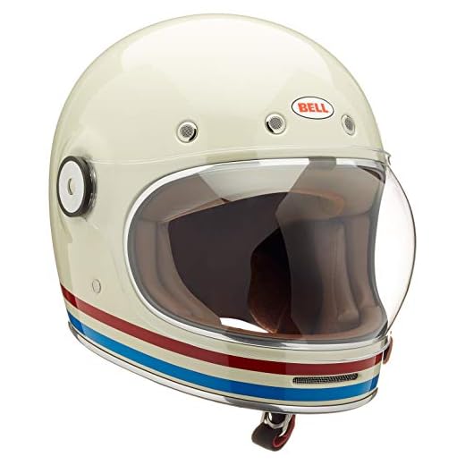 BELL Mäns BULLITT hjälm, DLX Ränder PEARL Vit, M