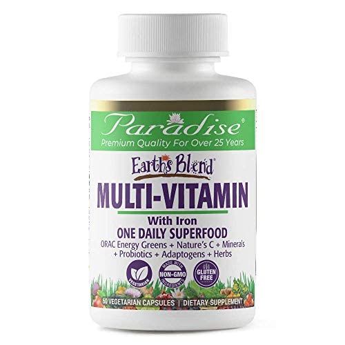 Paradise ORAC-Energy Earth's Blend One Daily Superfood Multivitamin, 60 Vegetarian Capsules