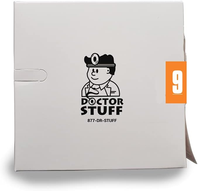 Doctor Stuff - File Folder Labels, Number 9, IFC CL3300 Match System #3 - AFNM Series Chart Stickers, Orange, 1-7/8" x 1-7/8", #9, 500/Roll