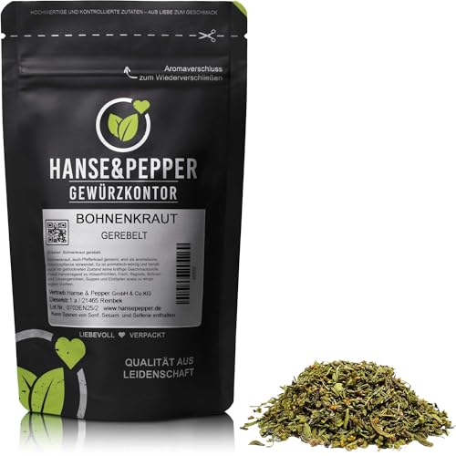 500g Bohnenkraut gerebelt Bohnen Kraut ohne Zusätze in Spitzenqualität - Gourmet Serie