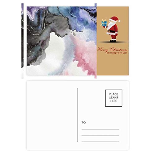 Cartes postales aquarelle Père Noël : lot de 20 cartes de vœux pour les fêtes
