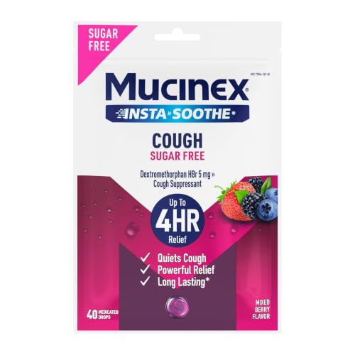 Mucinex Instasoothe SugarFree Cough Drops...