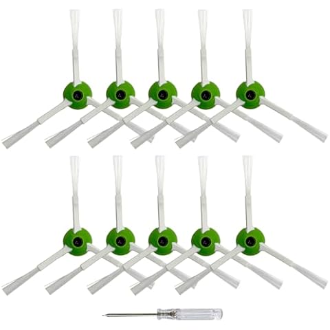 10 Pack Replacement Side Brushes Compatible with iRobot Roomba i & j & e Series All Models, Edge-Sweeping Brushes Accessories for i1+/i2+/i3+/i4+/i5+/i6+/i7+/i8+/j6+/j7+/j8+/e5/e6 Robot Vacuum Cover