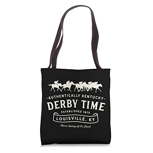 Derby Time Louisville Horse Racing Tote Bag